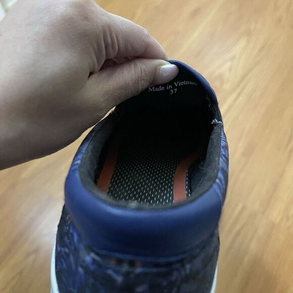 KENZO blue tiger canvas slip on sneaker shoes size 37 - Picture 7 of 7